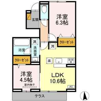 【間取り】 | リッシュセゾン E