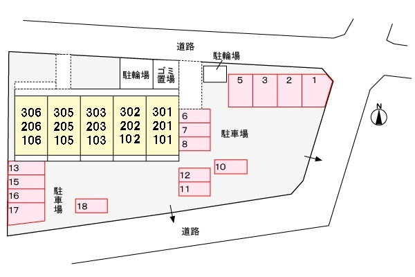 サウスタウンＦの区画図