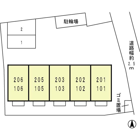 ファミール麻野の区画図