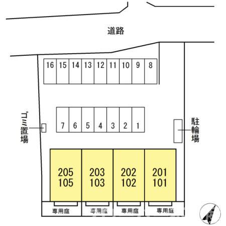 グランドフォレストの区画図