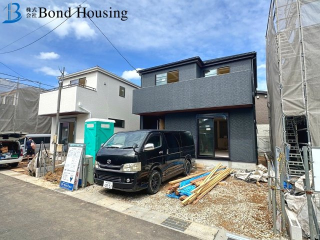 全8棟　4号地　駐車２台　SIC付　西区竜が岡1丁目　新築戸建の前面道路含む現地写真