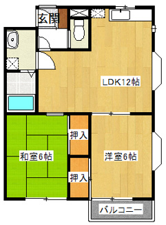 【間取り】 | グリーンファームB棟