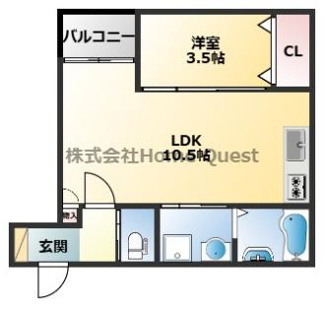 【間取り】 | H-maison衣摺Ⅲ