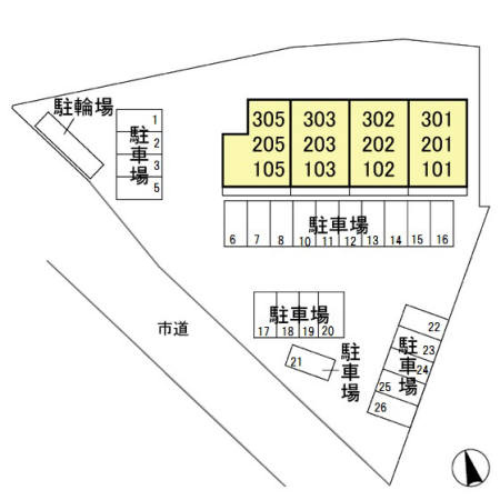 【区画図】 | リヴァージュ　壱番館