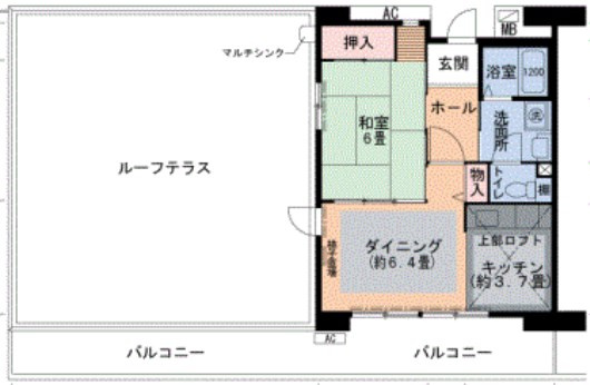 UR浜甲子園さくら街　6号棟の間取り