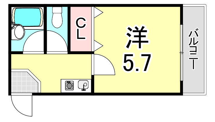 プチハウス仁川の間取り