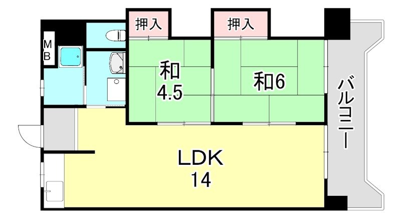 ガーデンハイツ魚崎の間取り
