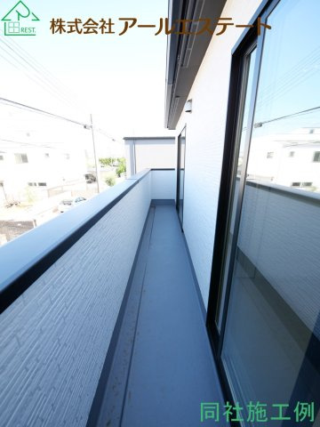 加古川市尾上町口里　　山陽電鉄「浜の宮駅」徒歩8分のバルコニー|同社施工事例