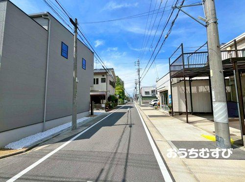 名古屋市北区志賀町3期(全1棟)の前面道路含む現地写真