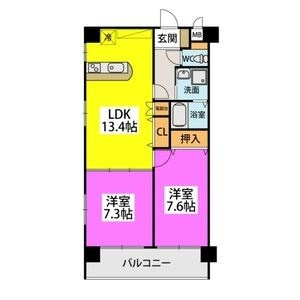 グリーン&ウインズの間取り