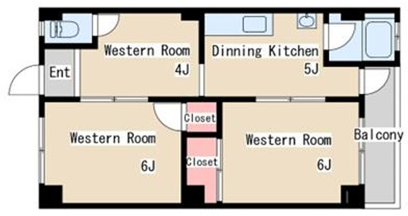 丸吉マンションの間取り
