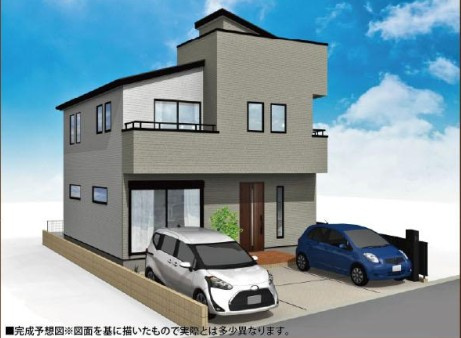 所沢市上新井2丁目　全1棟　新築戸建　LOVEING HOMEの外観パース