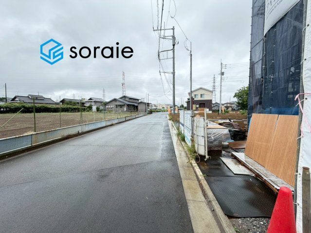 所沢市上新井2丁目　全1棟　新築戸建　LOVEING HOMEの前面道路含む現地写真|6/25　撮影