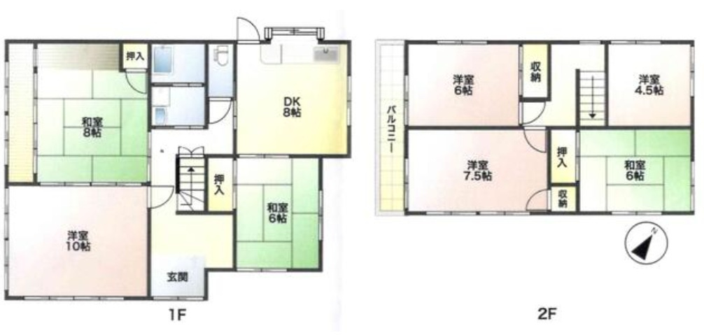 高砂市北浜町牛谷　　　山陽電鉄「曽根駅」徒歩16分の間取り