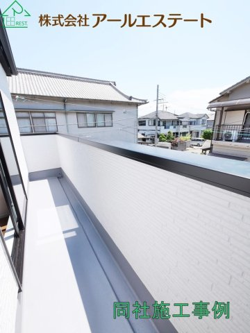 加古川市尾上町口里　　山陽電鉄「浜の宮駅」徒歩8分のバルコニー|同社施工事例