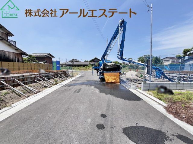 加古川市尾上町口里　　山陽電鉄「浜の宮駅」徒歩8分の前面道路含む現地写真