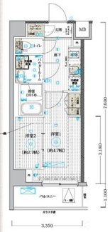 【間取り】 | MAXIV　CROSお花茶屋 | 間取りです。