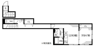【間取り】 | Ｔｅｒｒａｃｅ　ＳＥＬＥＮＥ | 間取りです。
