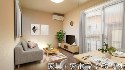 【居間・リビング】 | ボヌール A棟 | ★家具・家電等はCGです★