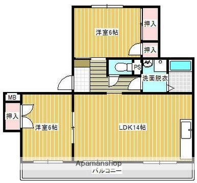 【間取り】 | エクセレントクレージュＢ棟