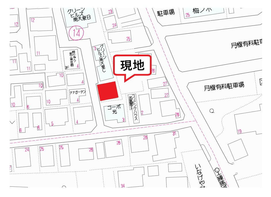 ライフピアアザレアの地図