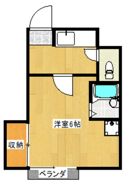 パレーシャル鈴木の間取り|単車向けのおすすめのお部屋です☆