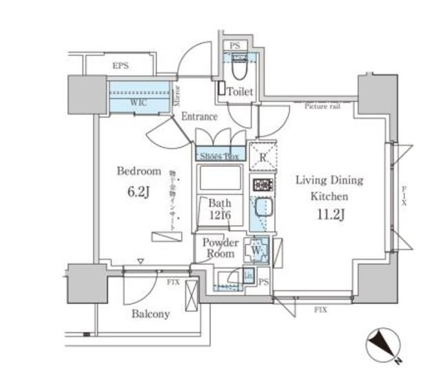 パークアクシス飯田橋レジデンスの間取り