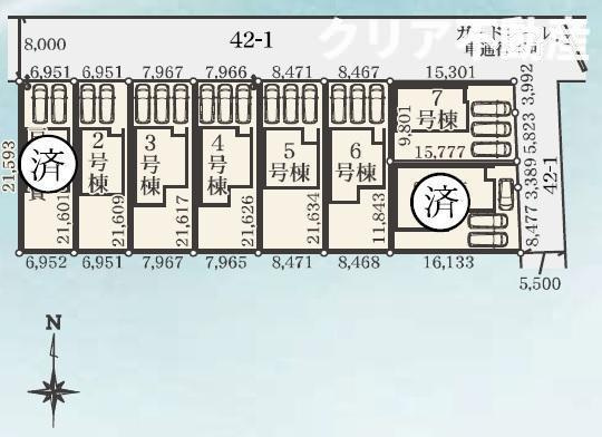 【区画図】 | 玉村町斉田第2期新築5号棟　☆LDKエアコン付☆354沿い