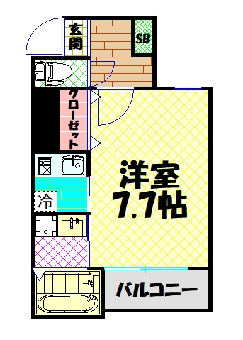 【間取り】 | ルミエール難波