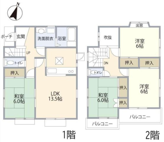 【間取り】 | 川越市下広谷　中古戸建