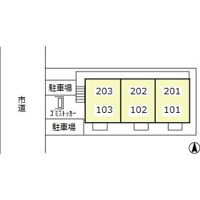 サンモールⅡの区画図