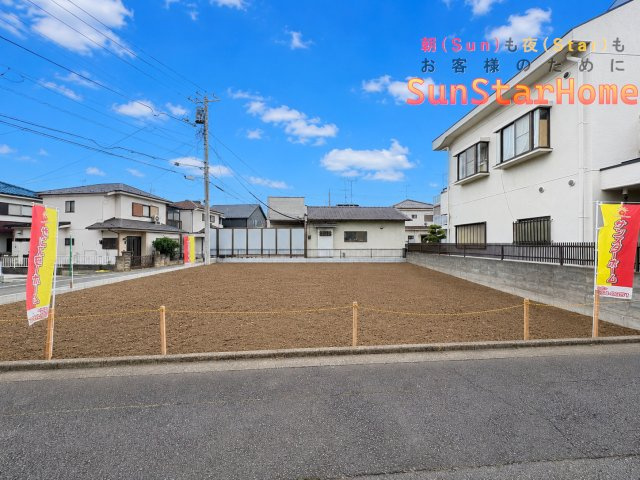 【サンスターホーム現地販売物件】あきる野市小川東1丁目　建築条件なし売地　角地の外観