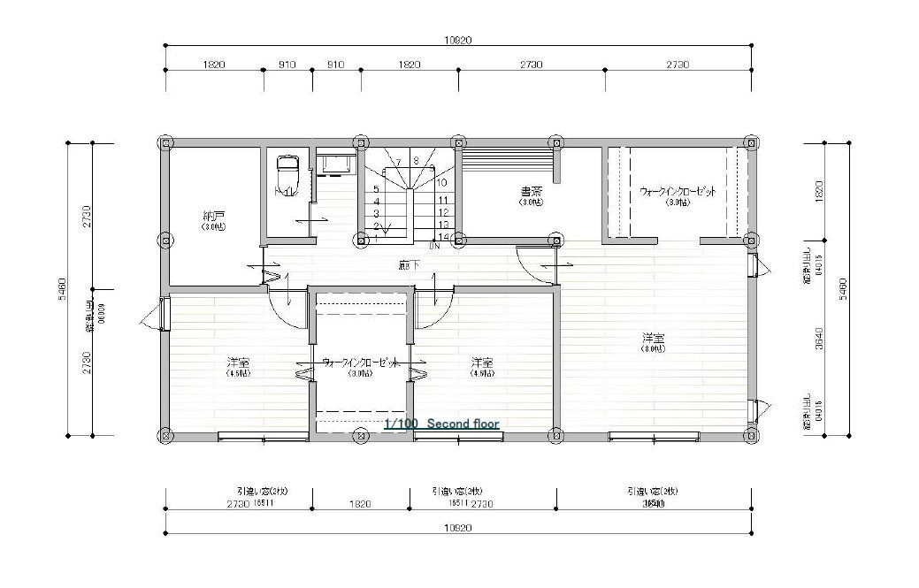 【サンスターホーム現地販売物件】あきる野市小川東1丁目　建築条件なし売地　角地の参考プラン|参考間取り　建物価格2,200万円