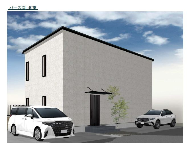 【サンスターホーム現地販売物件】あきる野市小川東1丁目　建築条件なし売地　角地の外観パース|参考外観パース　建物価格2,200万円