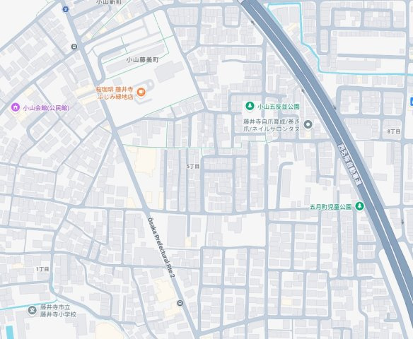 藤井寺市小山　第2期　新築一戸建ての地図