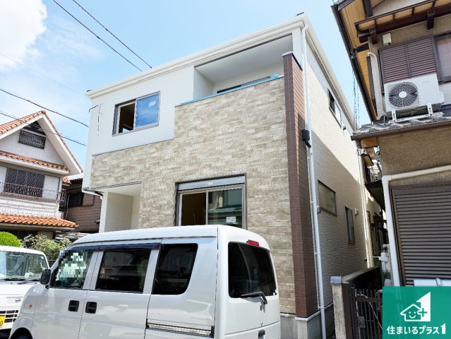 藤井寺市小山　第2期　新築一戸建ての外観|周辺は落ち着いた街並みの住宅地！子育てがしやすい住環境です！まだ未完成ですが、現地でしかわからない事もございます。是非一度ご覧ください。