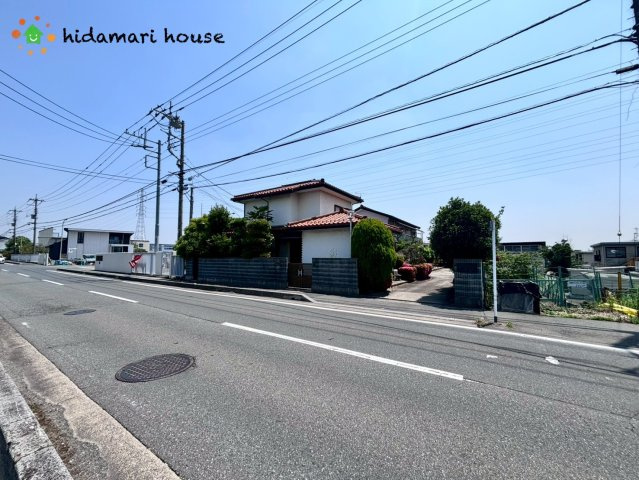 蓮田市黒浜　アパート＆土地(古屋付)セット販売の前面道路含む現地写真