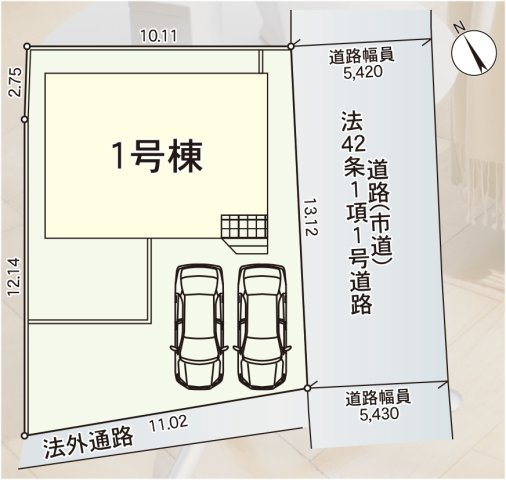 朝倉市甘木　第10の区画図