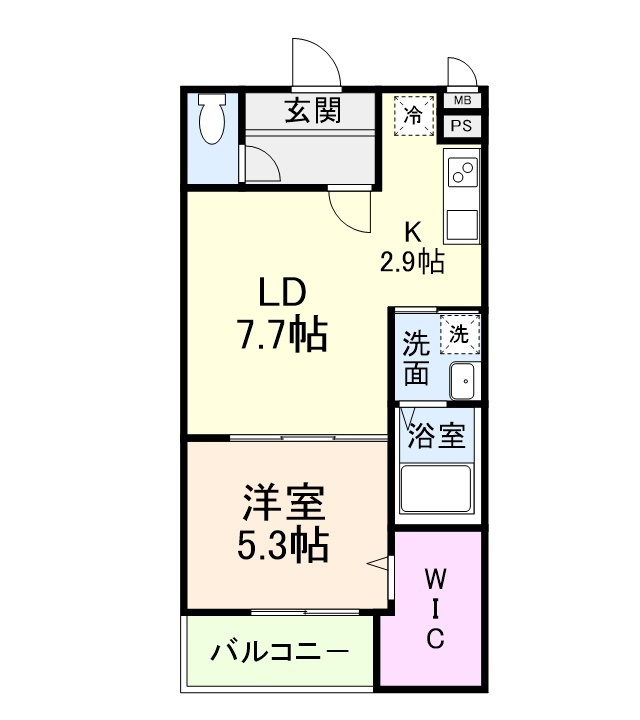 ヴェルメゾン南郷の間取り
