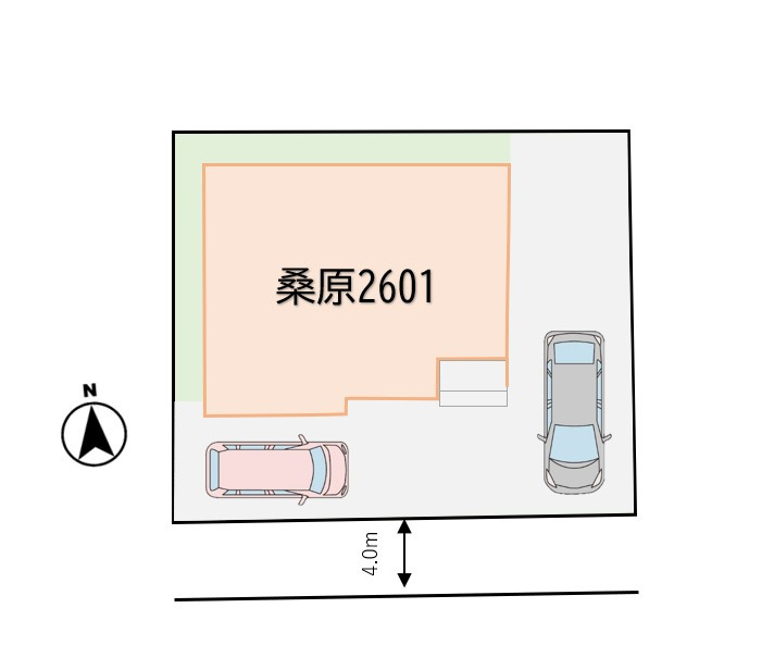 LAVIE桑原2601の区画図