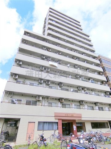 エンゼルイン大森の外観|1988年4月築　SRC鉄骨鉄筋コンクリート造地上14階建て総戸数99戸の分譲賃貸マンション
東京都大田区大森西5丁目　京浜急行本線大森町駅近