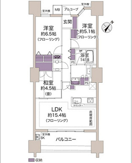 【間取り】 | ザ・パークハウス広島駅前通り