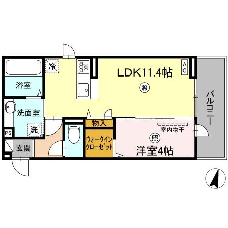 イーストプレイス須屋の間取り