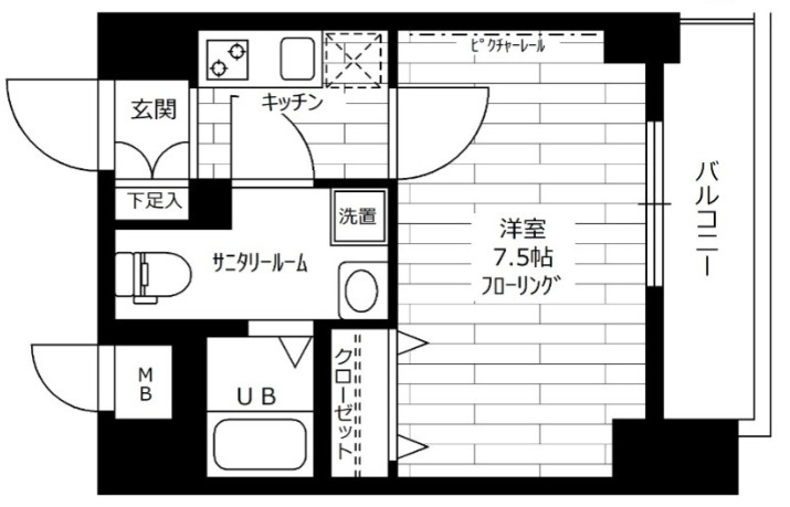 ステージファースト西巣鴨の間取り