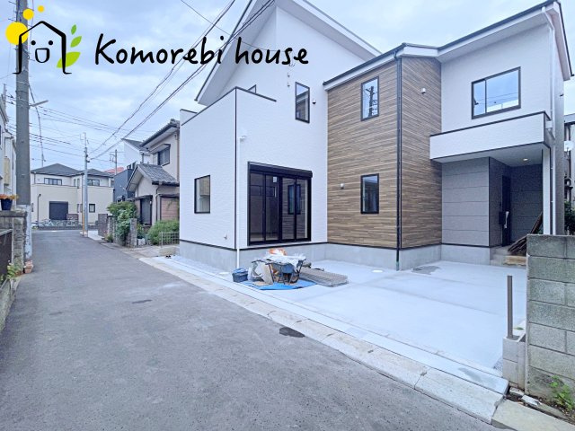 桶川市北　12期　ケイアイグレース　新築一戸建て　01の前面道路含む現地写真|前面道路含む現地写真です