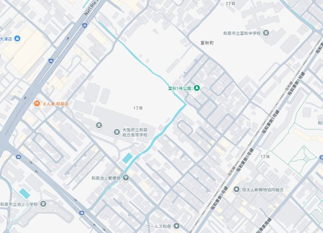 和泉市富秋町　第1期　新築一戸建ての地図