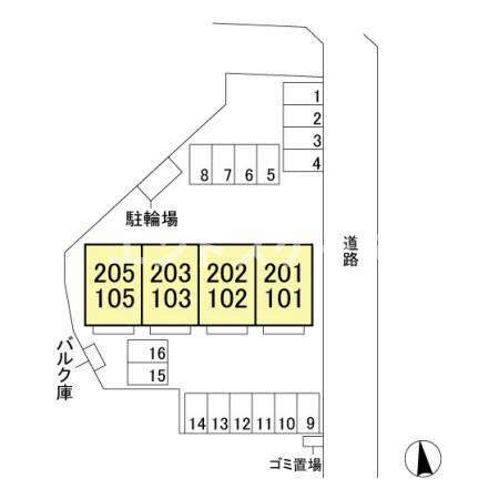 ブルージュの区画図|高崎、前橋のお部屋探しはエンドスケープまで！お客様の理想お聞かせ下さい♪