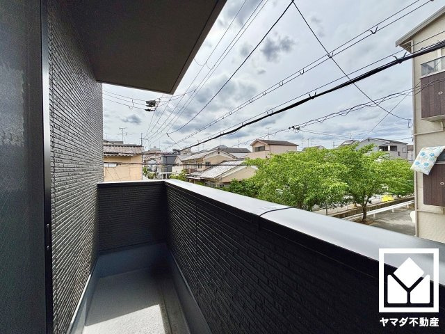 宇治市小倉町南堀池のバルコニー