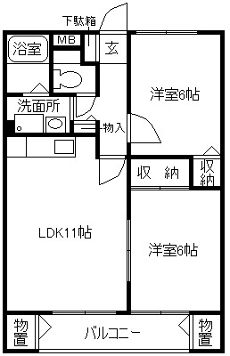 エルコートの間取り