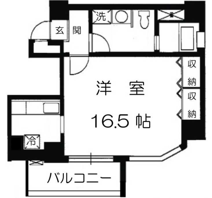 スカイビュー246　独立洗面台　オートロック　2人入居可の間取り